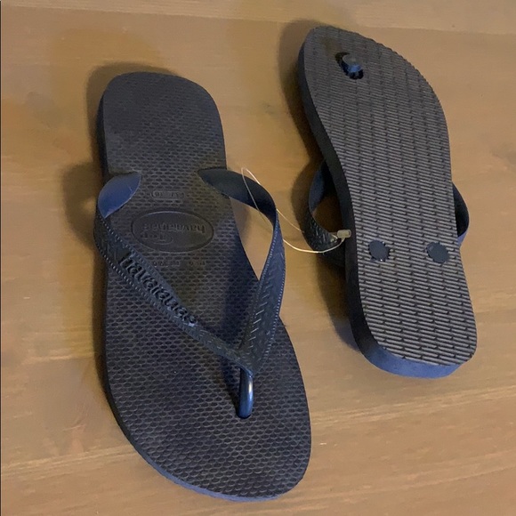 🆕 Navy Blue Havaianas Flip Flops - Women’s Size 7 - Picture 2 of 2